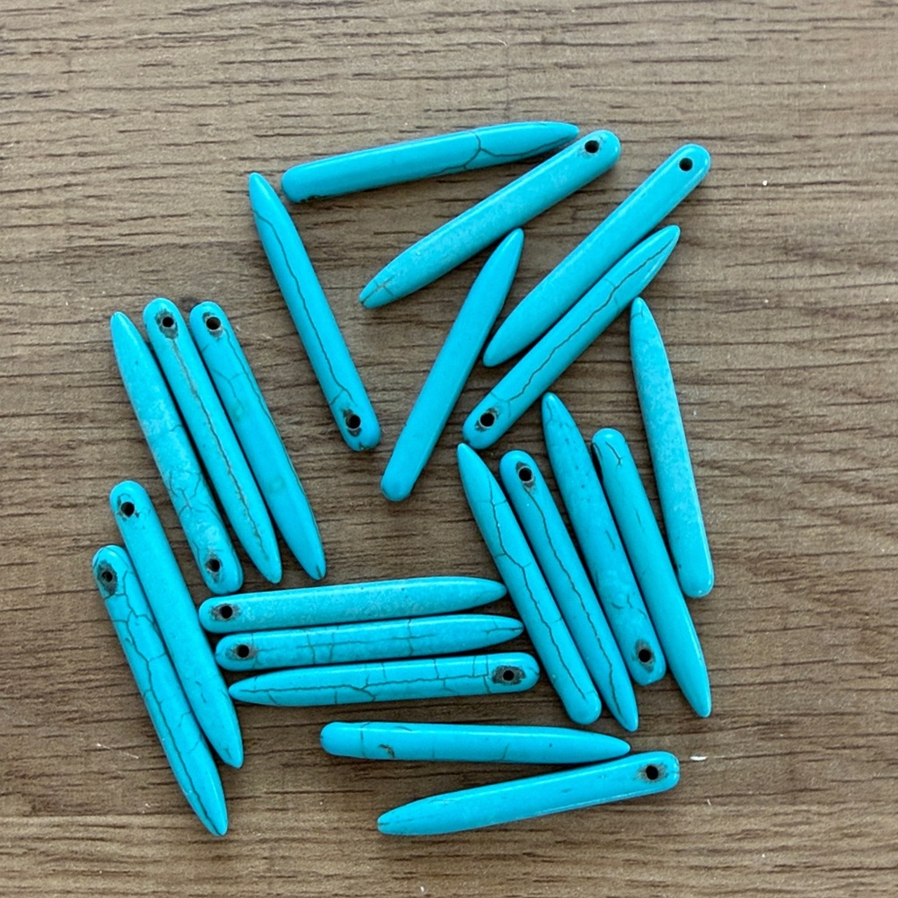 Turquoise Spike Beads